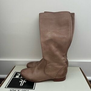 Frye Women's Brown Leather Heeled Boots